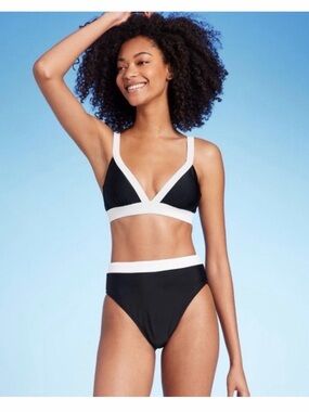 Black and white bikini